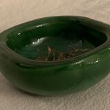 Venini green glass ashtray  Italy Toni Zuccheri Murano Giade 1960