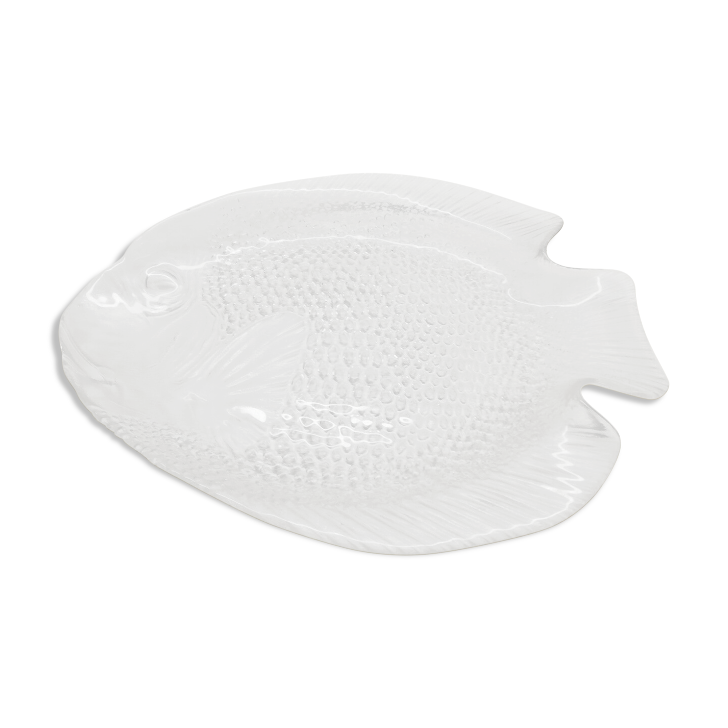 Arcoroc vintage glass fish dish