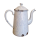 Enamelled tin teapot