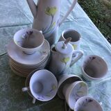 Coffee service 1960 S.F.P French porcelain company