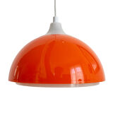 Red Space Age Ceiling Light by A. Schröder Kemi, Denmark 1970s