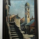 Oil on panel by René Leroy
