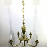 Louis XVI Bronze Chandelier 5 Lights
