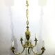 Louis XVI Bronze Chandelier 5 Lights