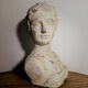 20th century plaster woman bust