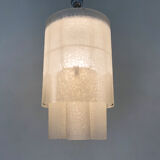 Murano glass tube chandelier by Doria Leuchten. Year 60