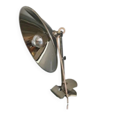 Lampe de chantier Glory, abat-jour en réflecteur chromé, Allemagne, années 1950.