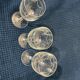 Lot de 3 verres style Louis