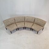 Mid-century round bench in teak Denmark 1960s