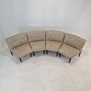 Mid-century round bench in teak Denmark 1960s
