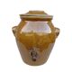 8L wine pot in vintage enamelled stoneware