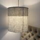 Old linen lampshade with monogram and fern by Henri Matisse