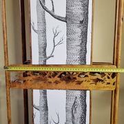 Old restyled metal screen, 3 shutters, 170 cm