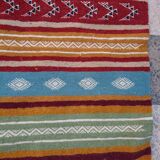 Carpet kilim multicolor wool handmade 195x115cm