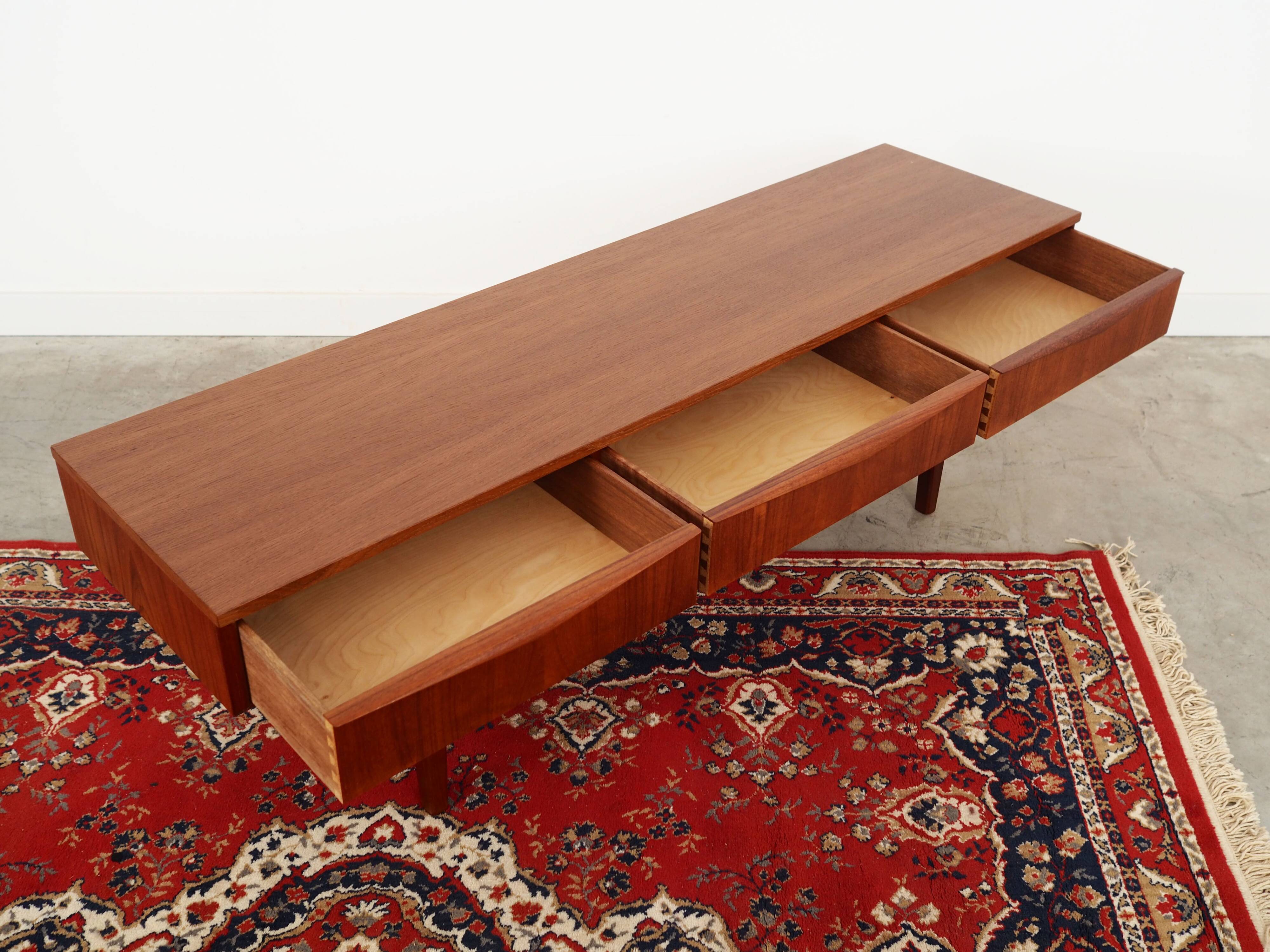 Teak lowboard, Danish design, 1970s, production: Denmark