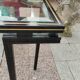 Console ancienne plateau verre vintage