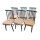 Series of six chairs Fanett by Ilmari Tapiovaara 1960