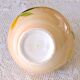 Vase boule vintage artisanal à décor citron