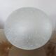 Italian pebble lamp in white speckled glass 80s