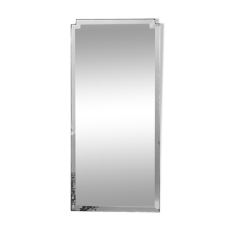 Large old beveled mirror 68x150cm