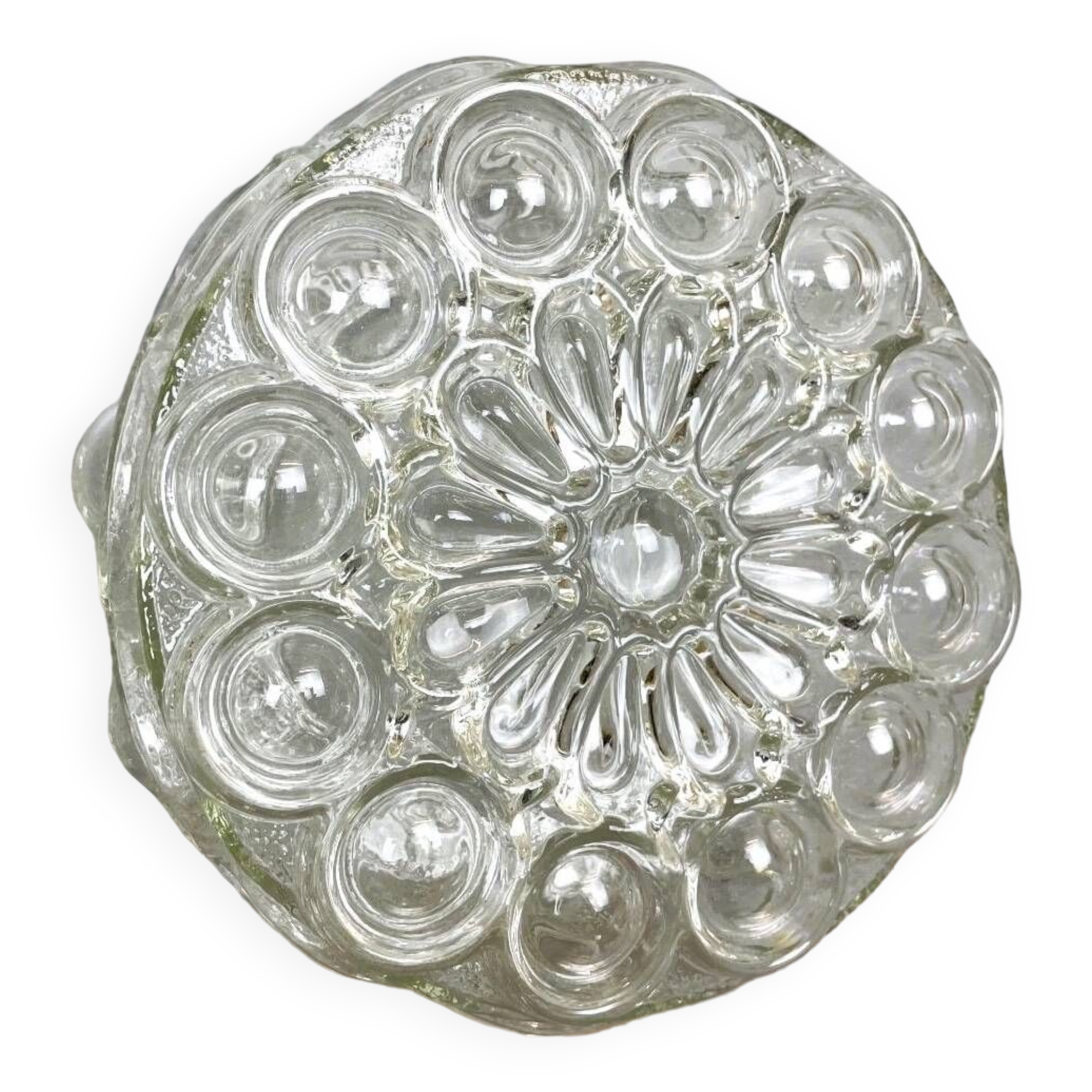 Helena Tynell style bubble glass flush mount lamp