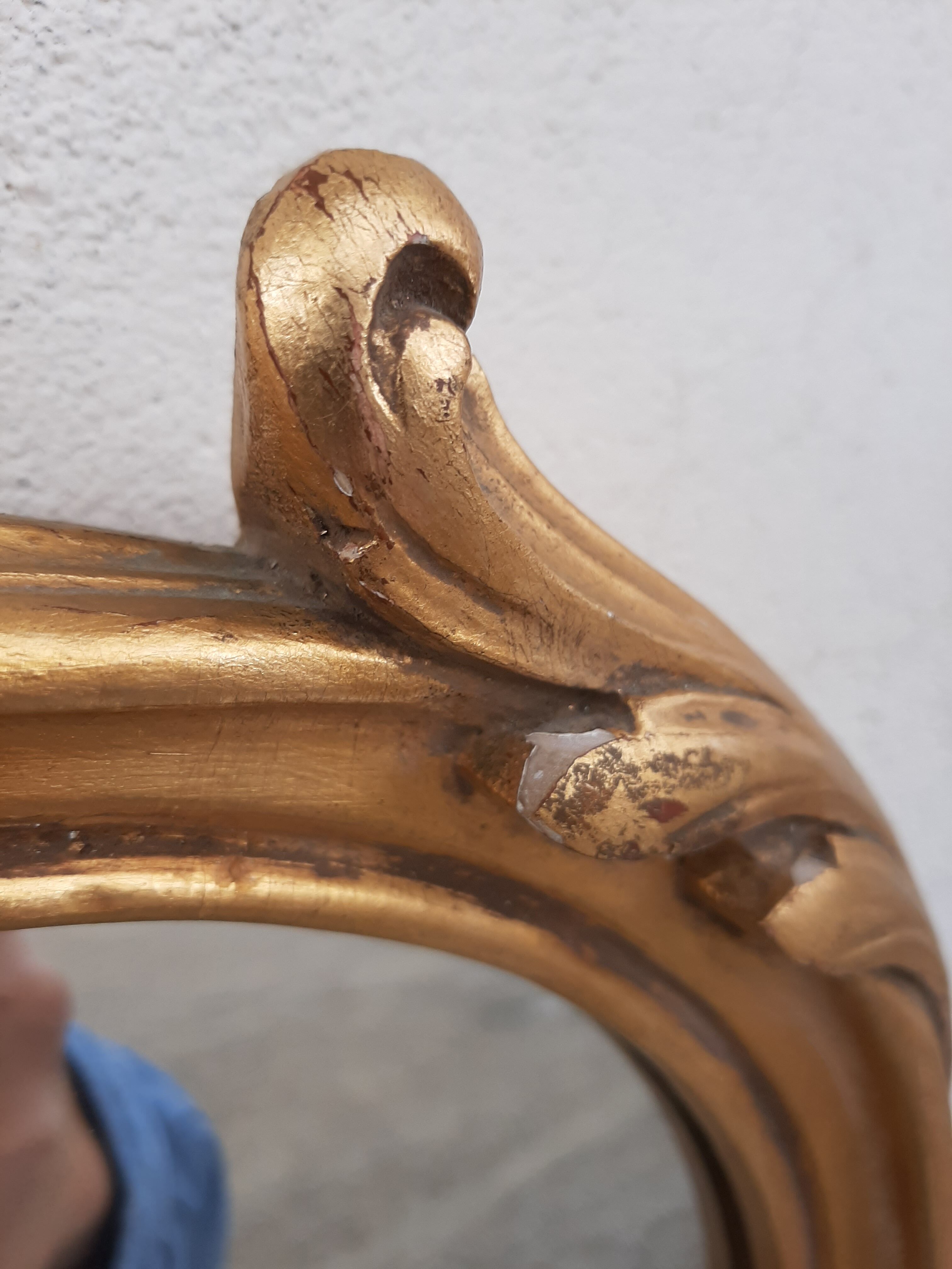 Miroir Baroque style Louis XV coquille