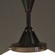 XL Art Deco suspension in white opaline, France circa 1920
