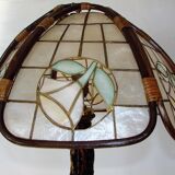 Floor lamp in rattan , 1950s.