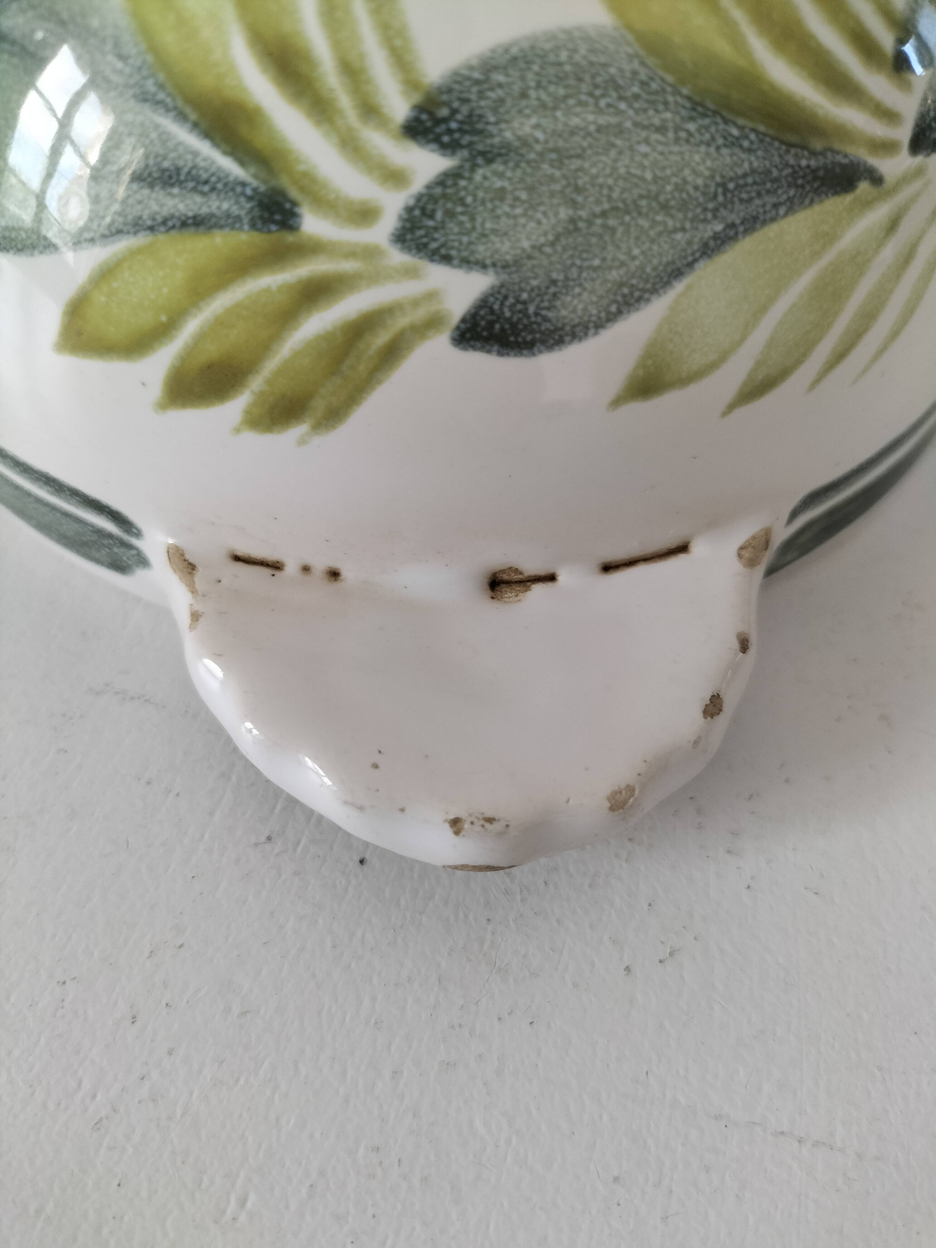 Duo HB Quimper “Camaïeu vert” – ear bowl & mug