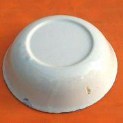 Old round and hollow dish Charolles earthenware Rooster decoration