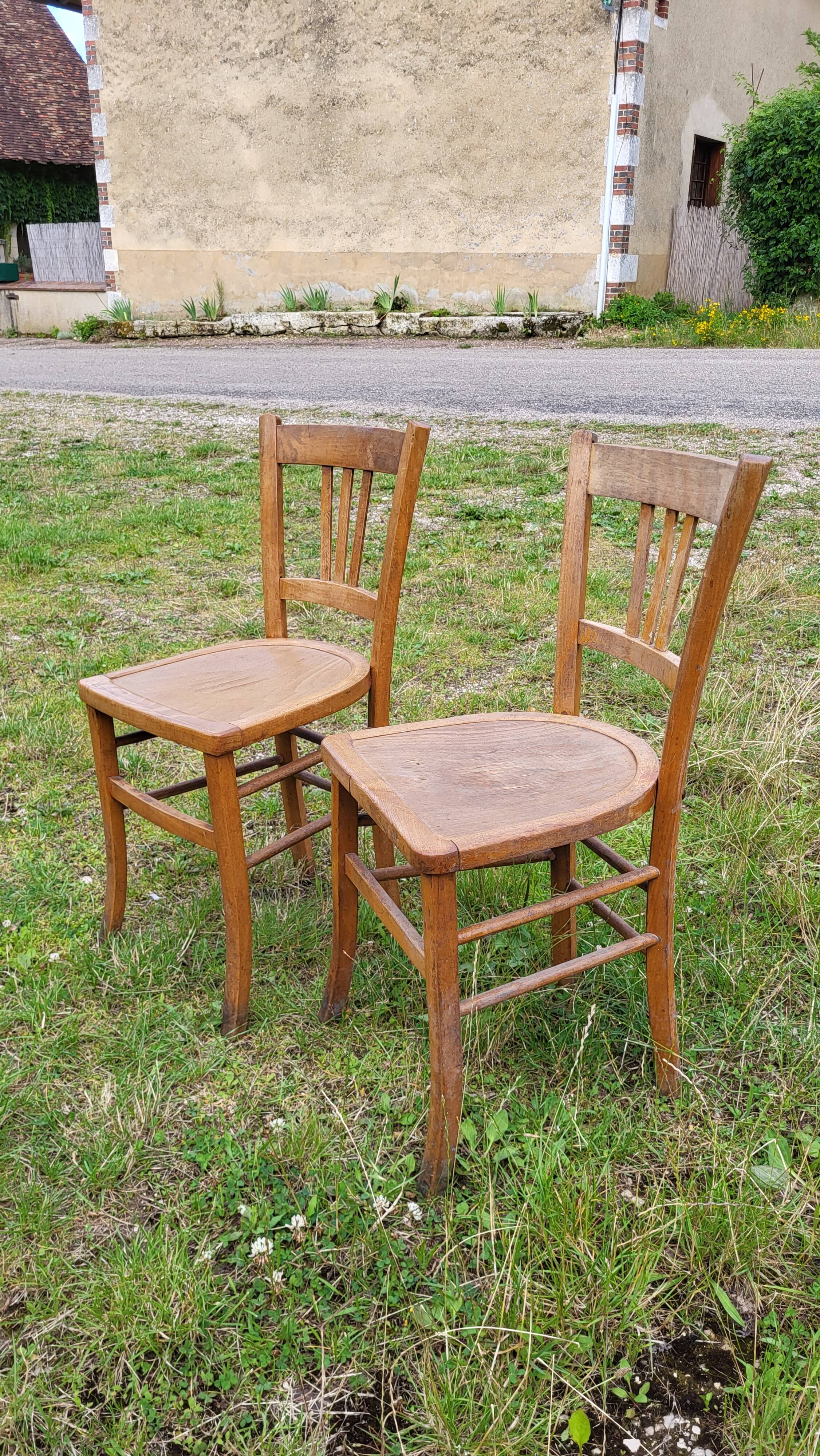 2 bistro chairs