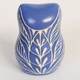 Midcentury ceramic owl figurine, Pablo Zabal, Chile, 1970s.