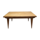 Teak table with compass feet, 1960s