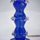 Lampe en verre de Murano, cristal bleu soufflé à la main, style Barovier & Toso, Italie des années 1920