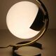 Lampe ou applique métal et opaline design années 50's