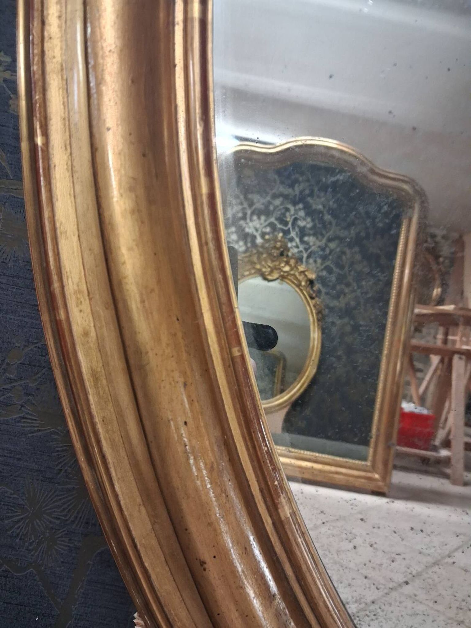 Miroir époque Napoléon III 155x 102