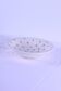 White ceramic salad bowl with floral decoration