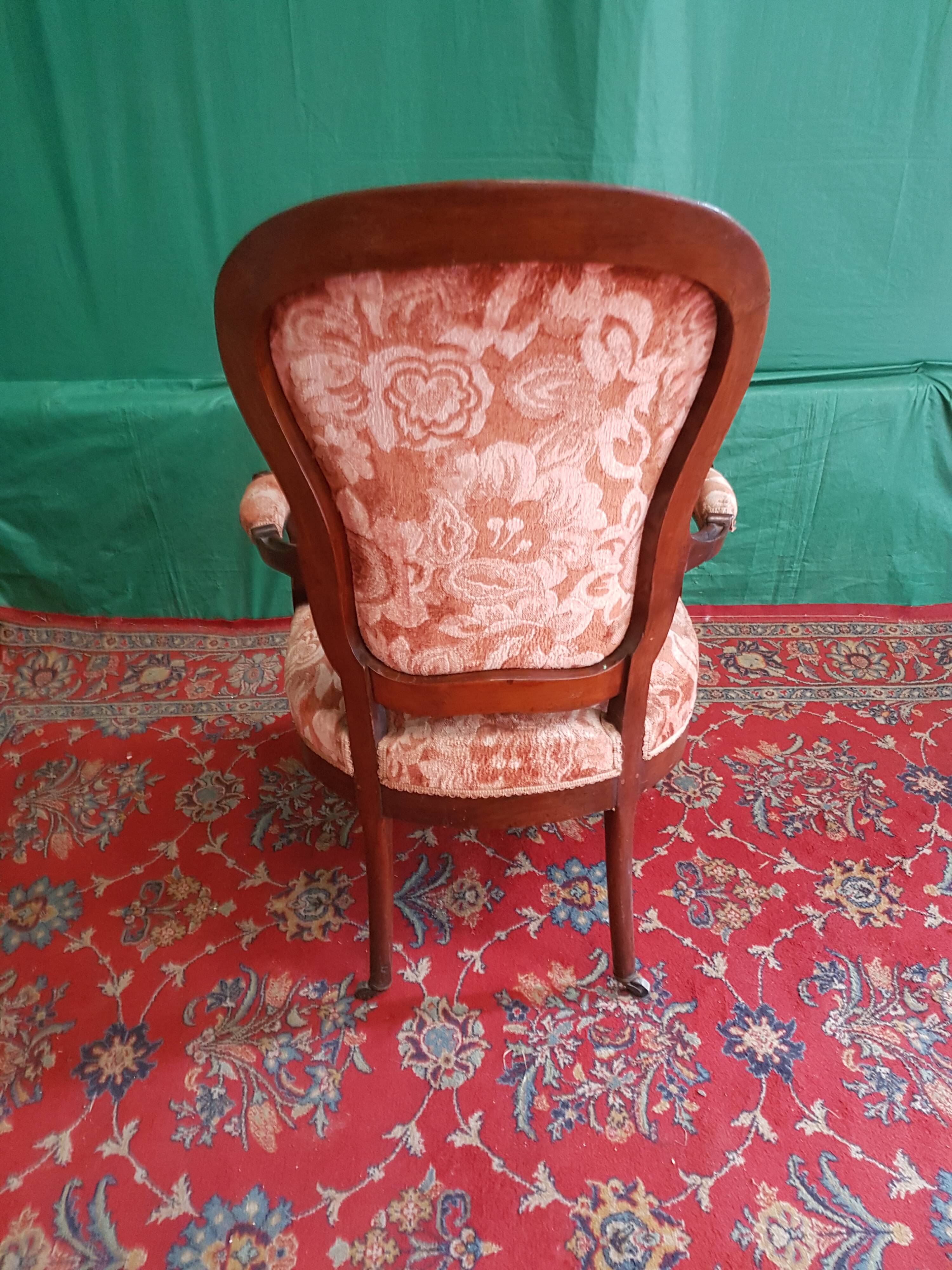 Mahogany armchair