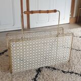 Perforated metal review door