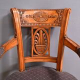 Paire de Fauteuils en Hêtre teinté – Début XXe