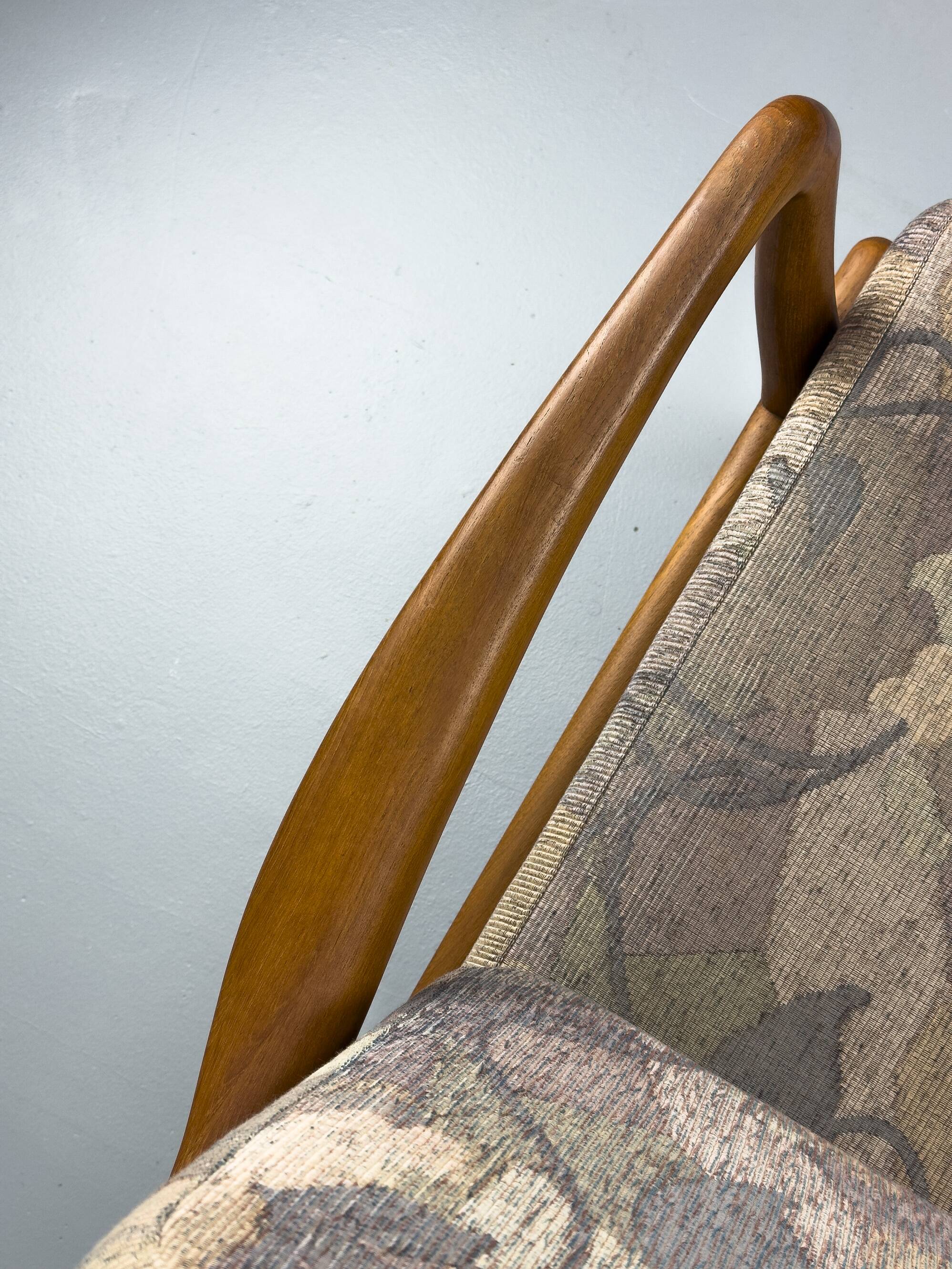 Canapé deux places vintage Senator en teck par L. Olsen, années 1970