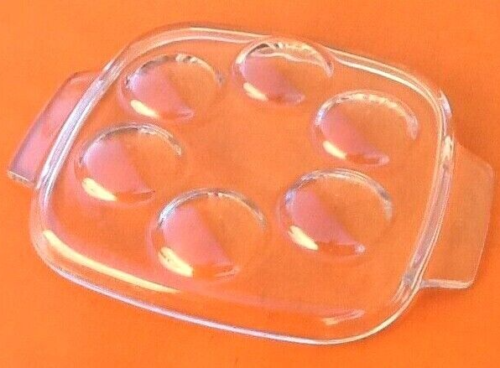 Lot De 10 Assiettes à Escargots Pyrex France - Vintage - Verre Transparent