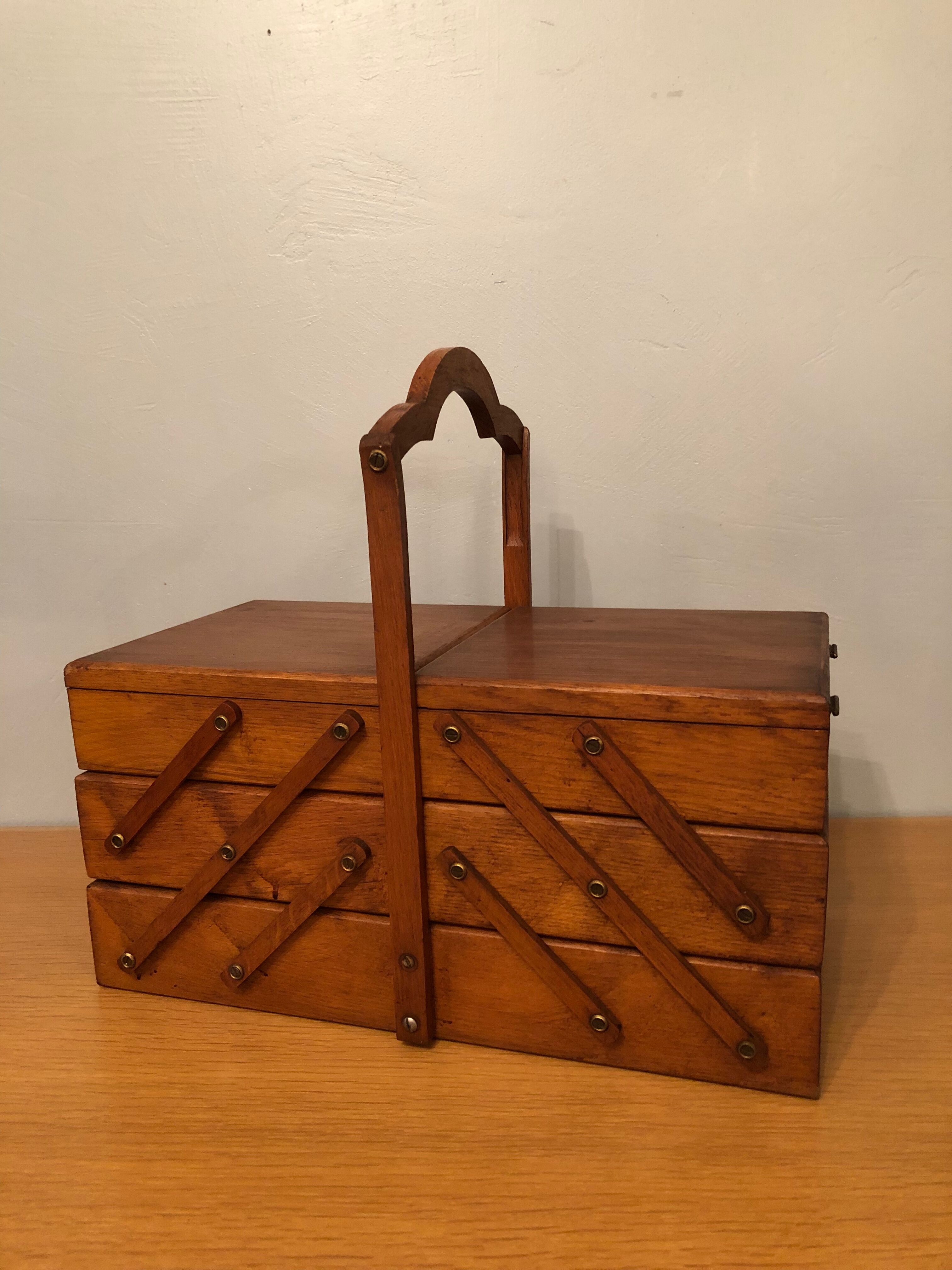 Vintage sewing basket