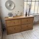 1950s pine workshop furniture 175cm