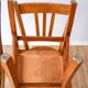 Set of 3 wooden bistro chairs 1950
