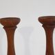Paire de bougeoirs danois en teck 1960