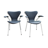 Pair of chairs 7 Arne Jacobsen series