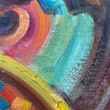 Hst/p painting "africanist still life" germaine claudot (1903-1996) l'atelier