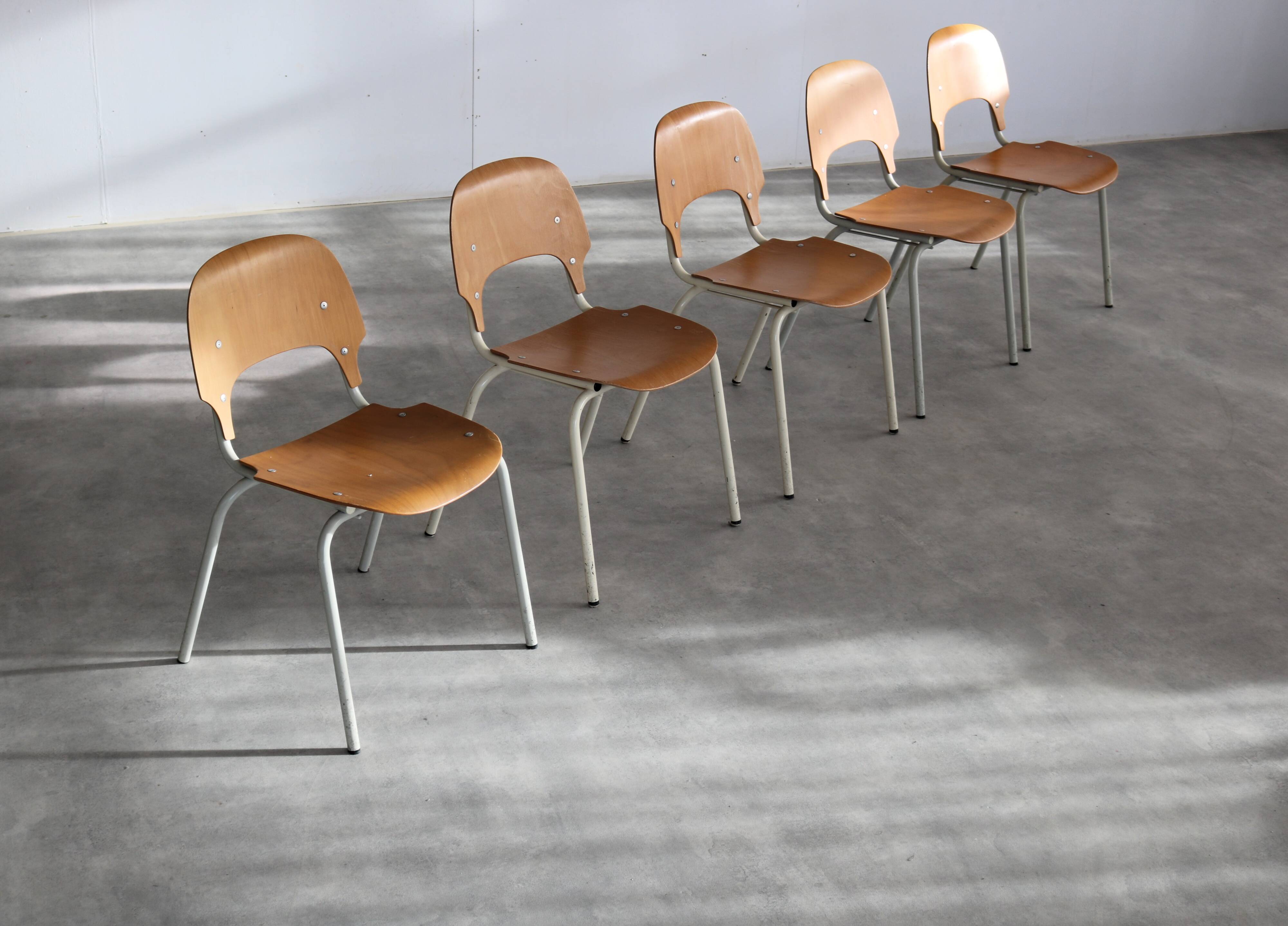 Vintage chairs | dining chairs | stackable chairs | 5 piece