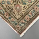 Vintage turkish oushak rug 187x91 cm carpet